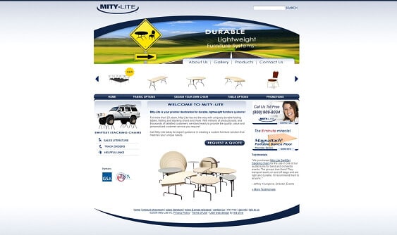 Mity Lite Website Design